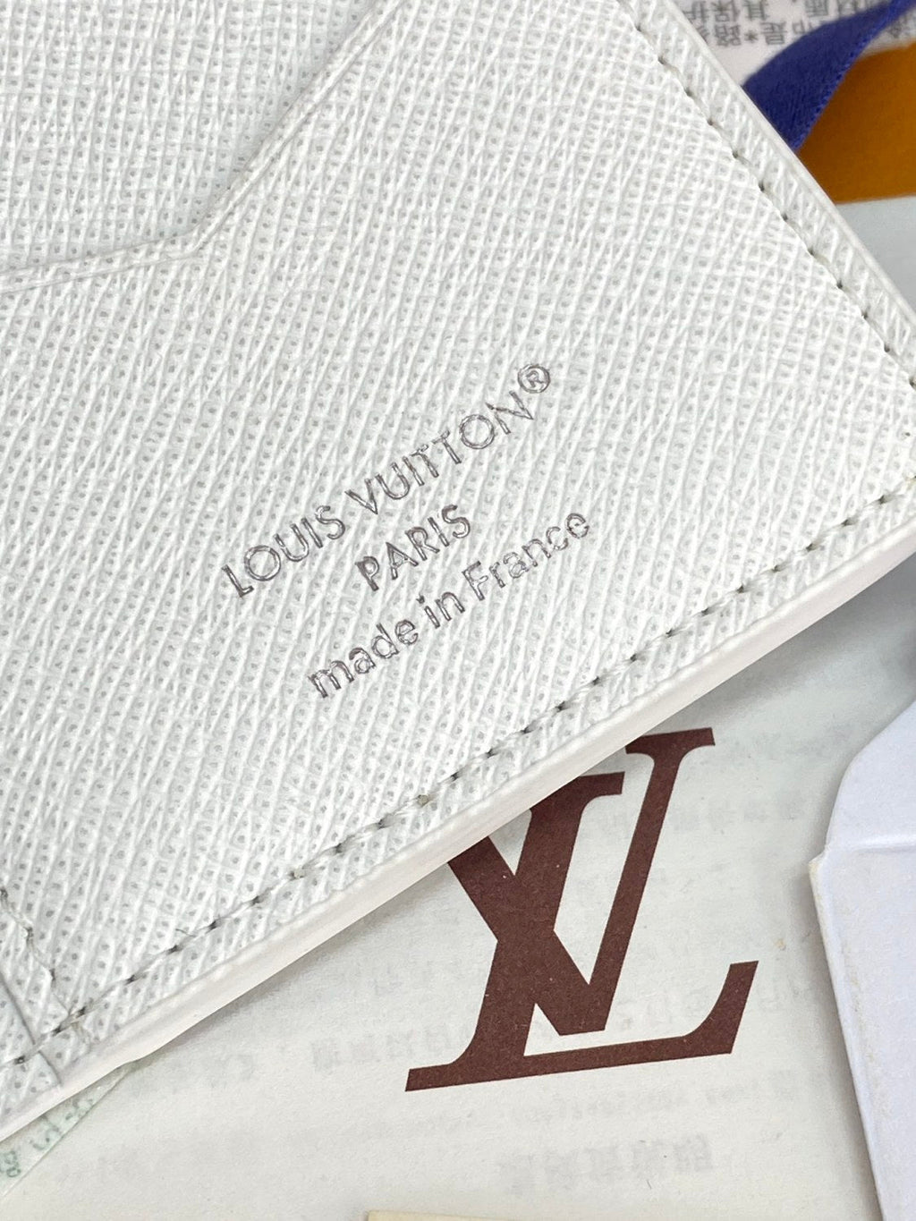 Louis Vuitton Men's Solid Color Logo Print Holiday Sports Series Leather Card Holder Wallet Bag Bags #77332