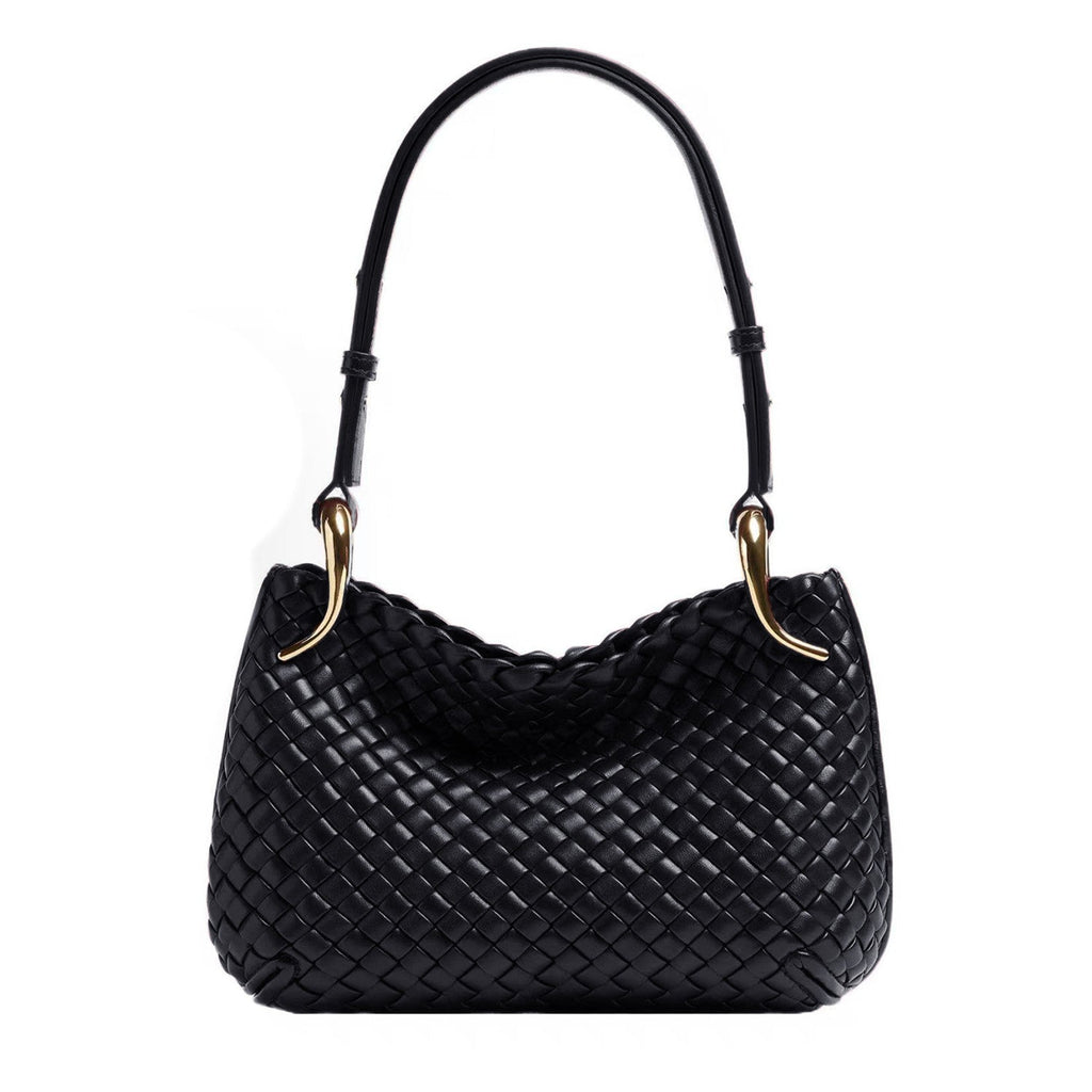 Bottega Veneta  clicker Metallic Finish Intreccio Woven Magnetic Clasp Tote Shoulder Bag Women's Luxury Elegant Bags 730968V01D12250 Ngvp #1985