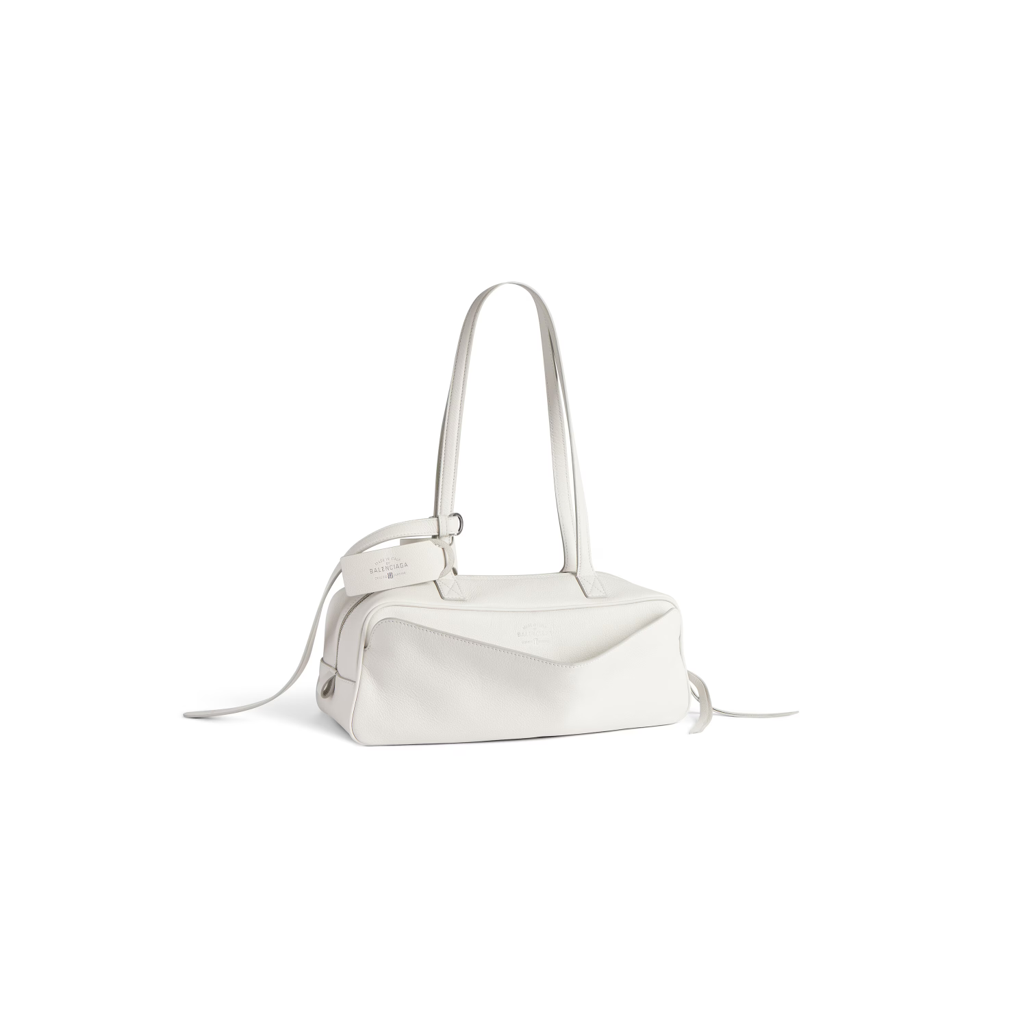 Balenciaga Women's Carrie Small Bowling Bag Logo Printed Vintage Solid Color Leather Tote Shoulder Bags Ngvp 8329202ABNQ1000 #1511