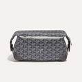 GOYARD Bowling 25 Men's and Women's Y-shaped Old-fashioned Full-print Zipper Leather Handbag Makeup Bag Bags #77132