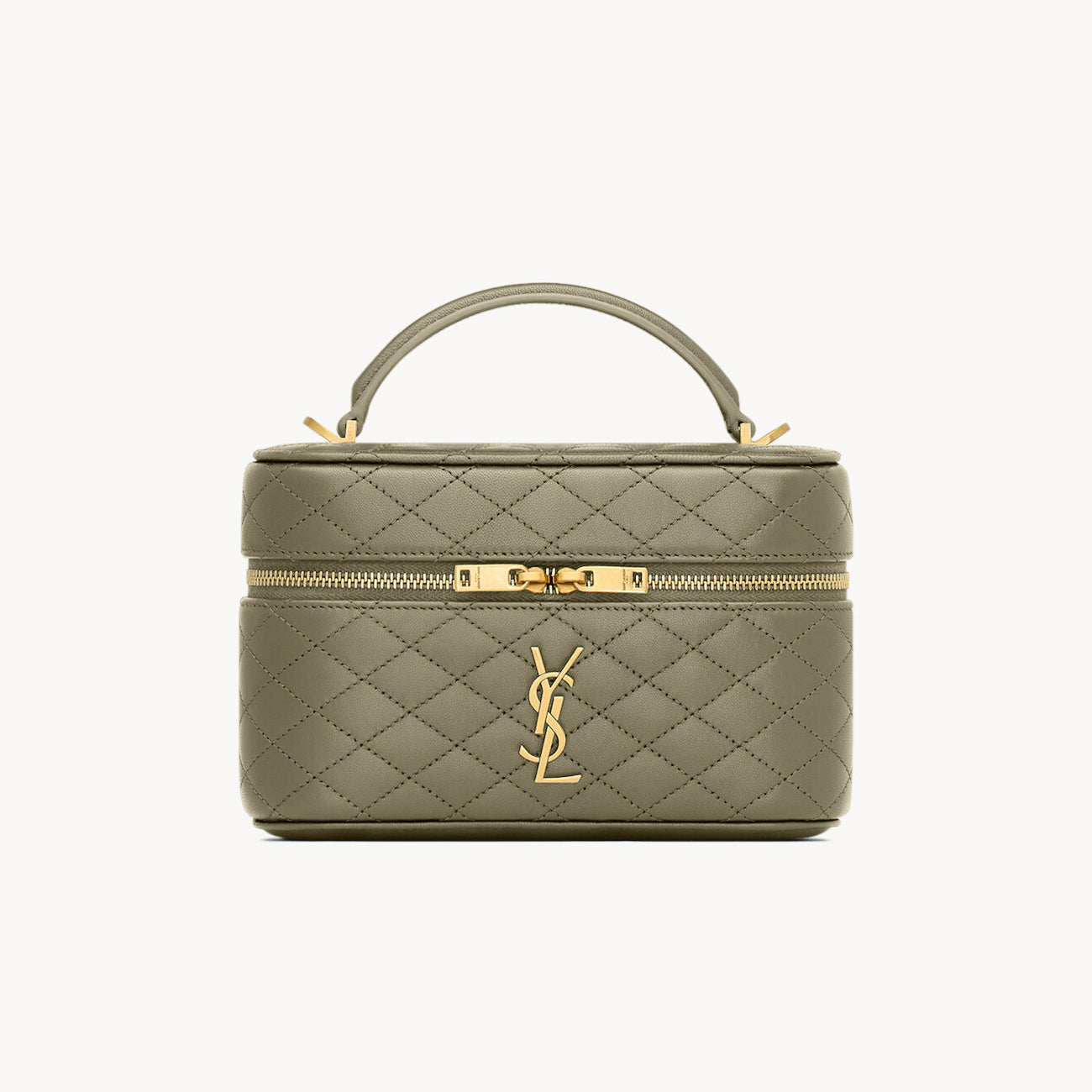 SAINT LAURENT GABY VANITY BAG Ladies Solid Color Detachable Adjustable Shoulder Strap Lambskin Shoulder Handbag Cosmetic Bag #76574