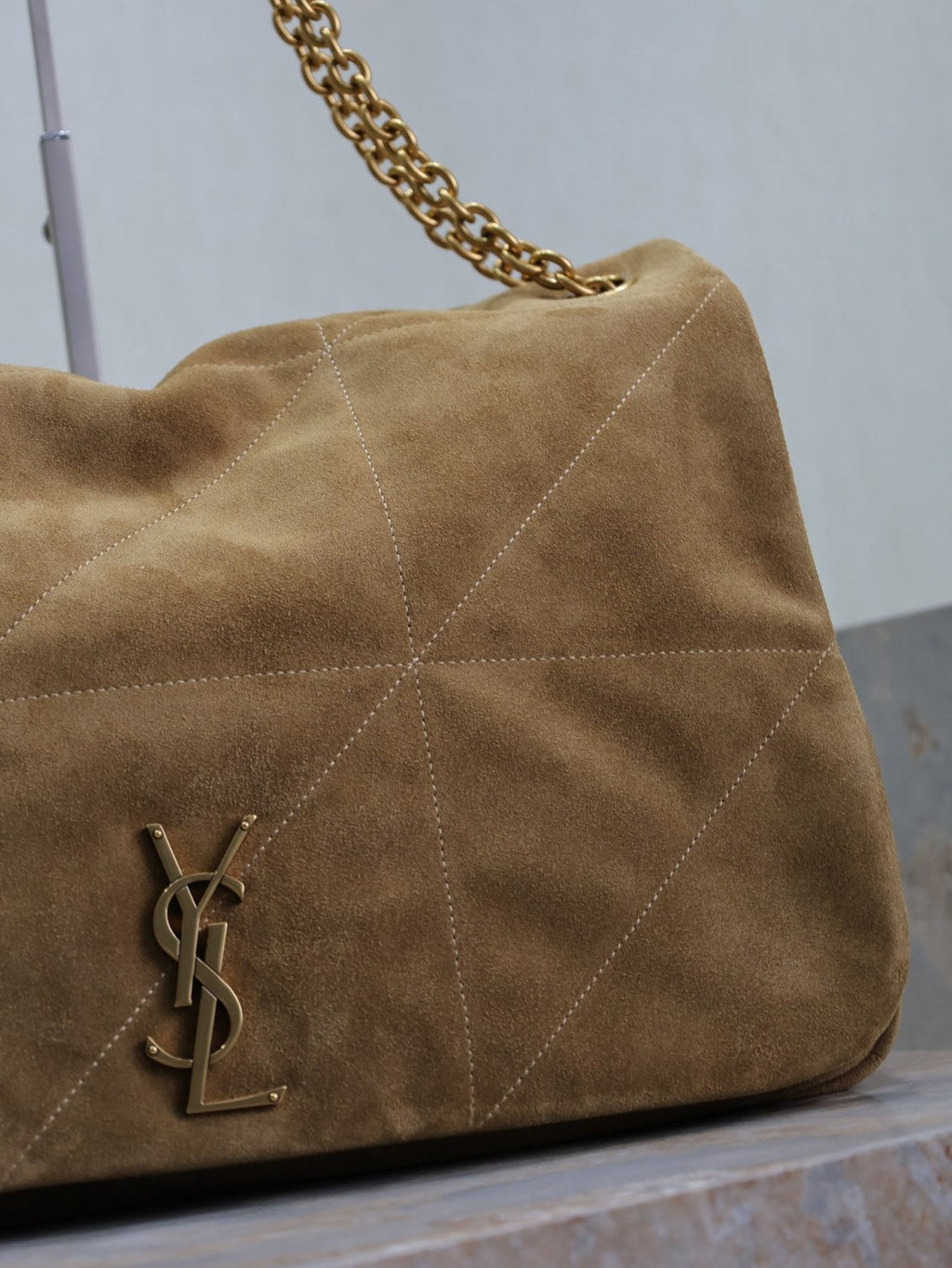 Saint Laurent Jamie 4.3 Women's Solid Color Logo Chain Suede Handbag Shoulder Bag Crossbody Bag Bags #78112
