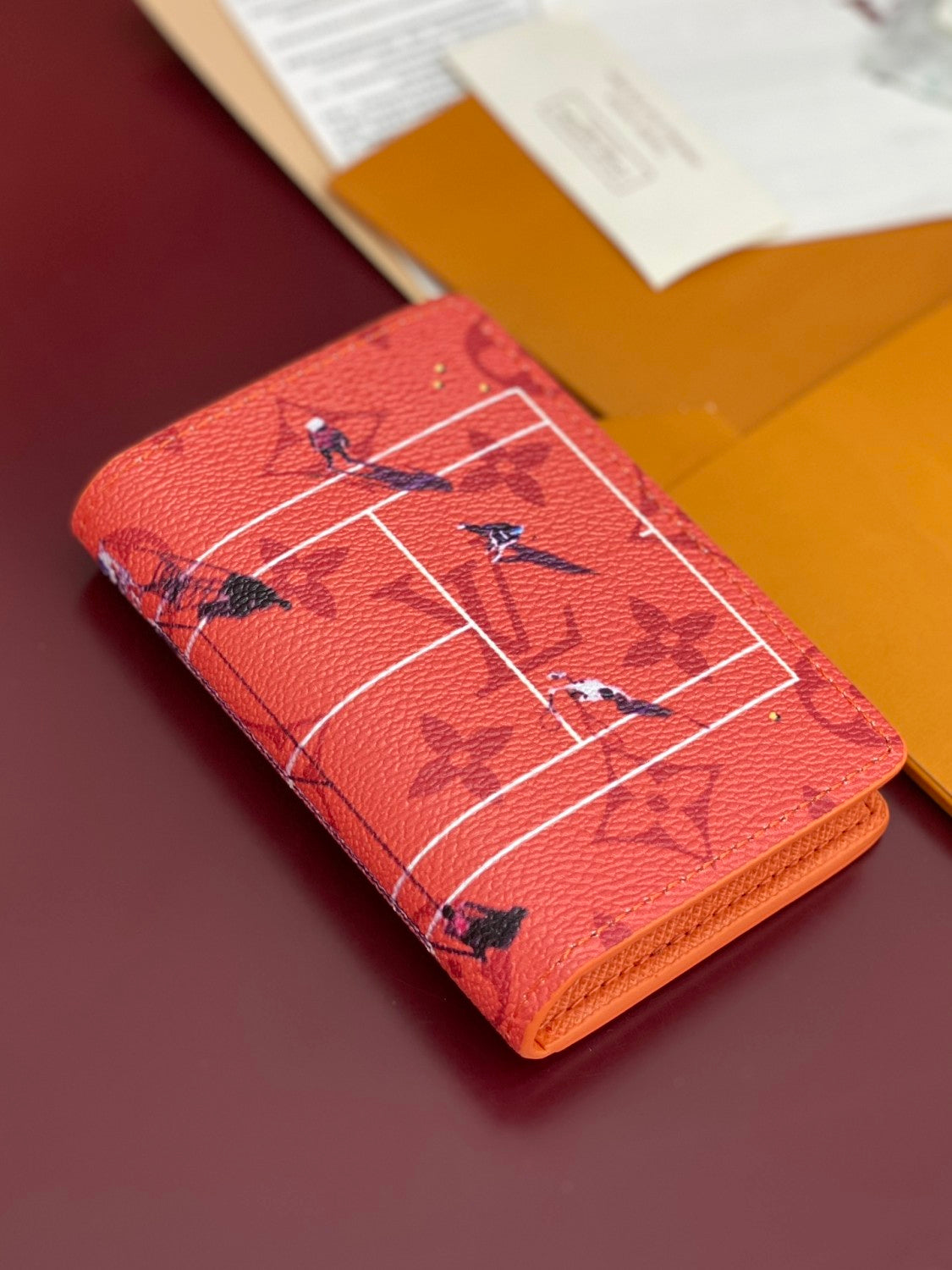 Louis Vuitton Men's Women's Holiday Sports Collection Pocket Money Clip Colored Monogram Canvas Printed Solid Color Card Purse Wallet Bag Bags M14883 #81331