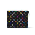 Louis Vuitton LV x TM Toiletry Pouch Men's and Women's Colorful Alphabet Print Zipper Leather Clutch Bag Toiletry Bags #77915