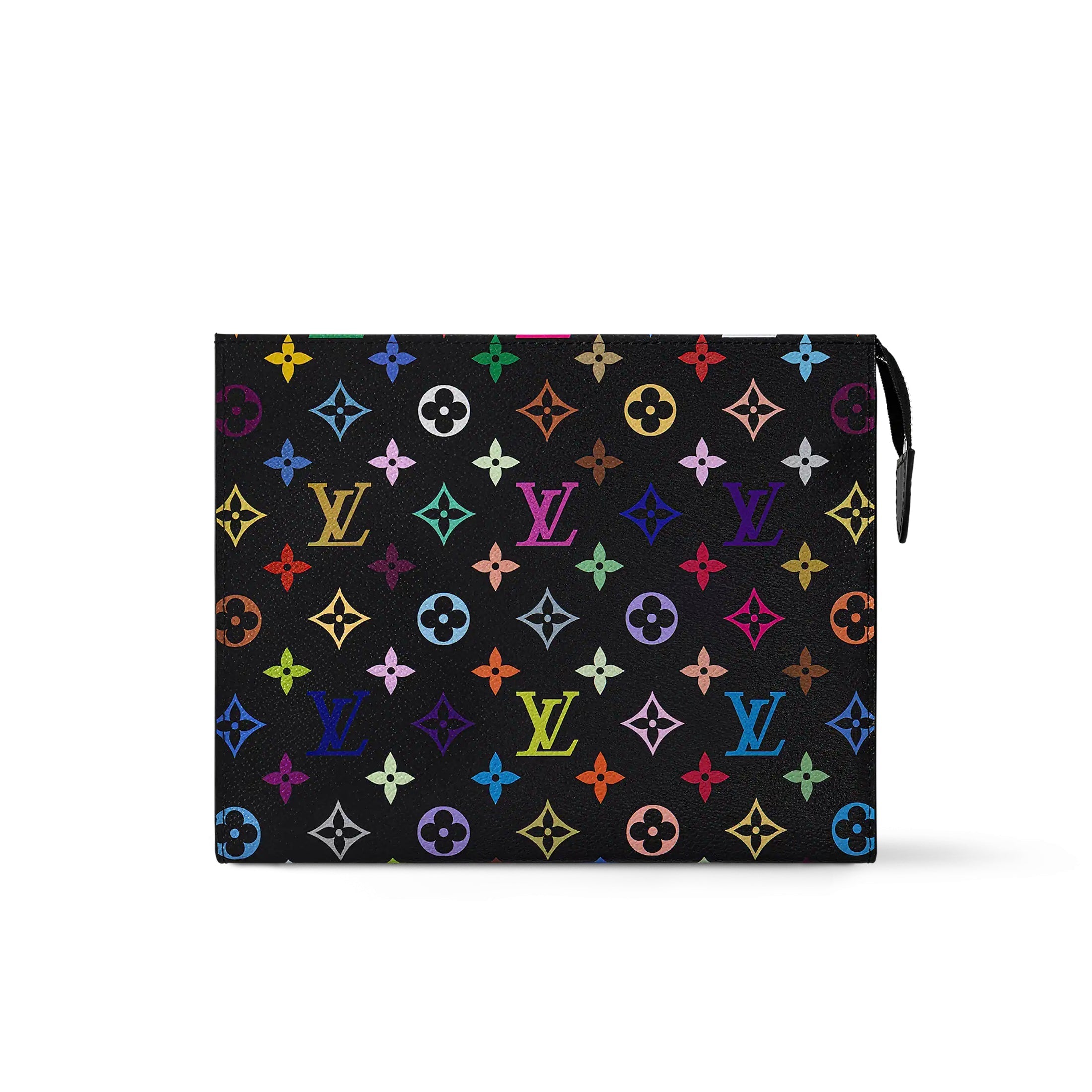 Louis Vuitton LV x TM Toiletry Pouch Men's and Women's Colorful Alphabet Print Zipper Leather Clutch Bag Toiletry Bags #77915