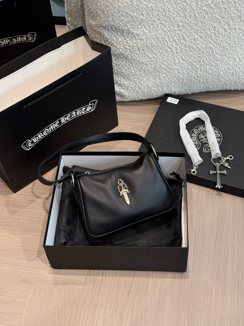 Chrome Hearts Women's Solid Silver Accent Tote Underarm Shoulder Bag Bags #75647