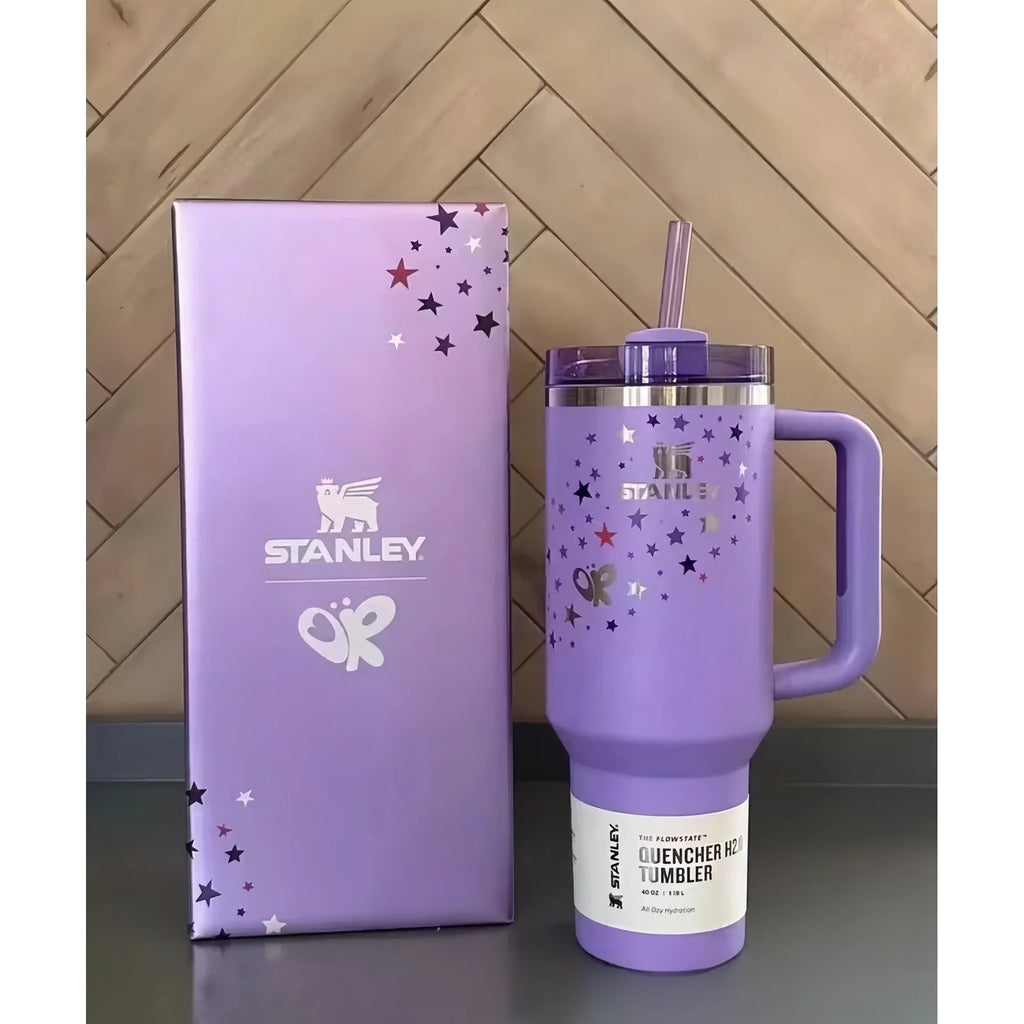 Stanley 40 oz Stainless Steel H2.0 Flowstate Quencher Tumbler-Cosmo Pink Valentine's Day