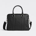 Bottega Veneta Intrecciato Men's Solid Color Adjustable Detachable Shoulder Strap Woven Calfskin Briefcase Handbag Bag Bags #77473