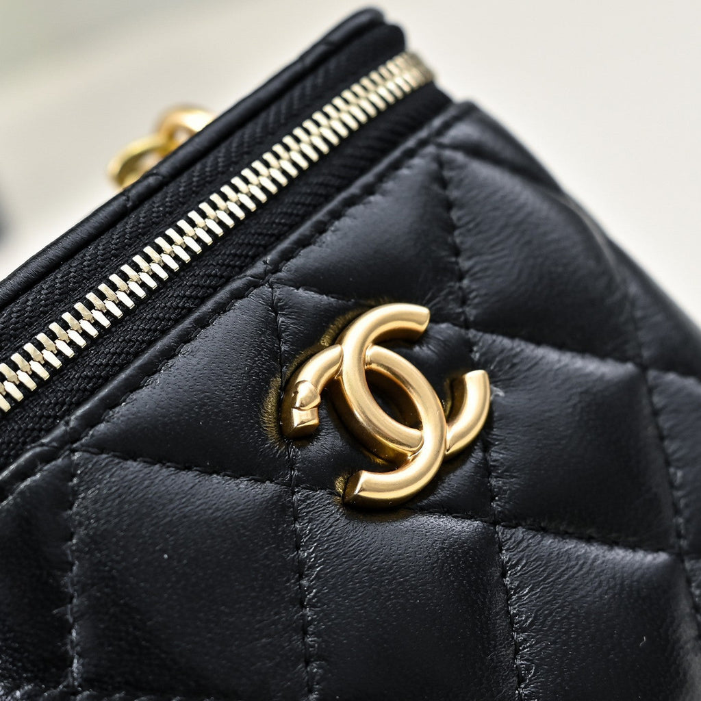 Chanel Women's Solid Color Chain Shoulder Grain Embossed Calfskin Box Bag Tote Shoulder Bags #75941