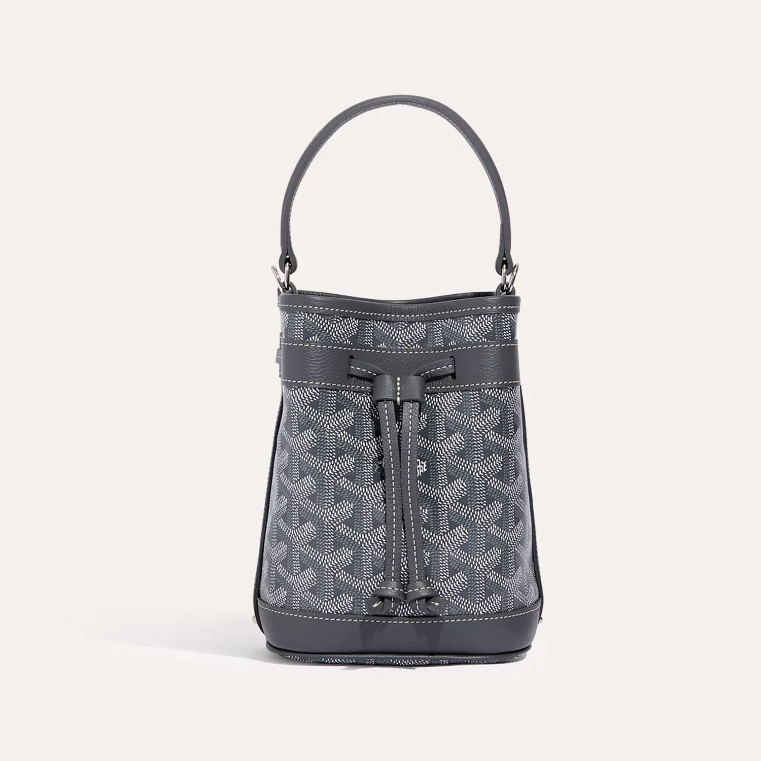 GOYARD Women's Petit Flot Mini Bucket Bag Logo Printed Drawstring Closure Shoulder Handbag Bag Bags PEFLOTMINTY10CL10P #81295