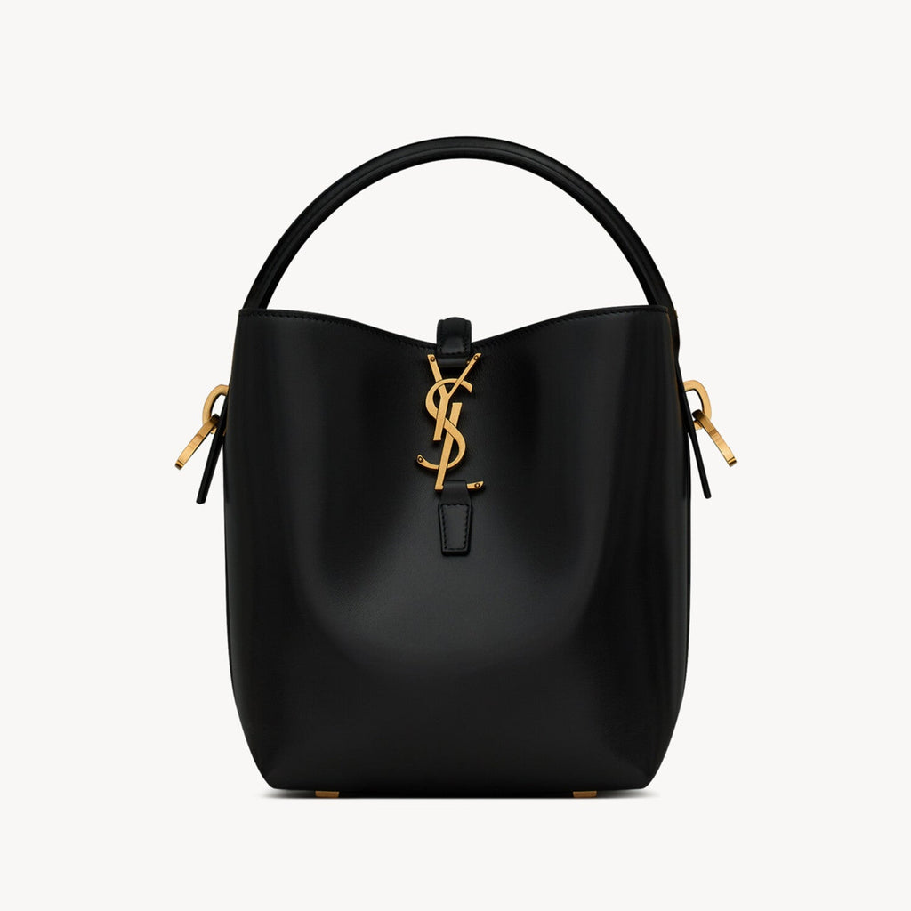Saint Laurent Women's LE 37 Logo Hook Buckle mini Small Glossy Solid Color Bucket Bag Suede Leather Handbags Casual Bags 7490362R20W9207 #81334