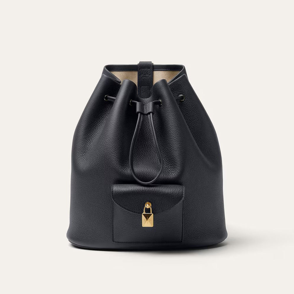 Loro Piana Women's Solid Color Adjustable Shoulder Strap Extra Drawstring Shoulder Bag Bags #76521