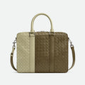 Bottega Veneta Intrecciato Men's Two Tone Adjustable Detachable Shoulder Strap Woven Calfskin Briefcase Handbag Bag Bags #77474