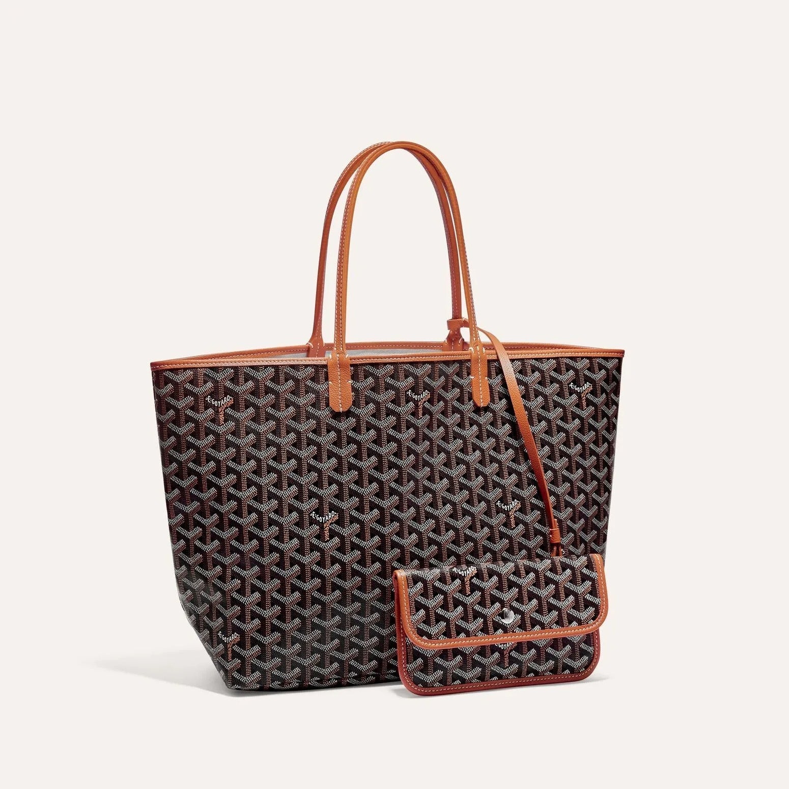GOYARD Men's Women Saint Louis Handbag Y Full Print Casual Mother Bag Leather Shoulder Bag Tote Bags #77386