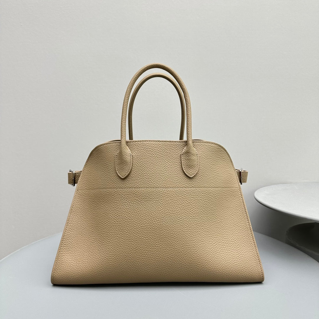THE ROW Margaux 15 Women's Solid Color Calfskin Leather Simple Shopping Bag Handbag Bags #75285