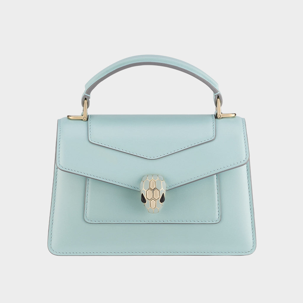 Bvlgari Women's Serpenti Forever Series Fashion Solid Color Mini Top Handle Bags Leather Bags #71971