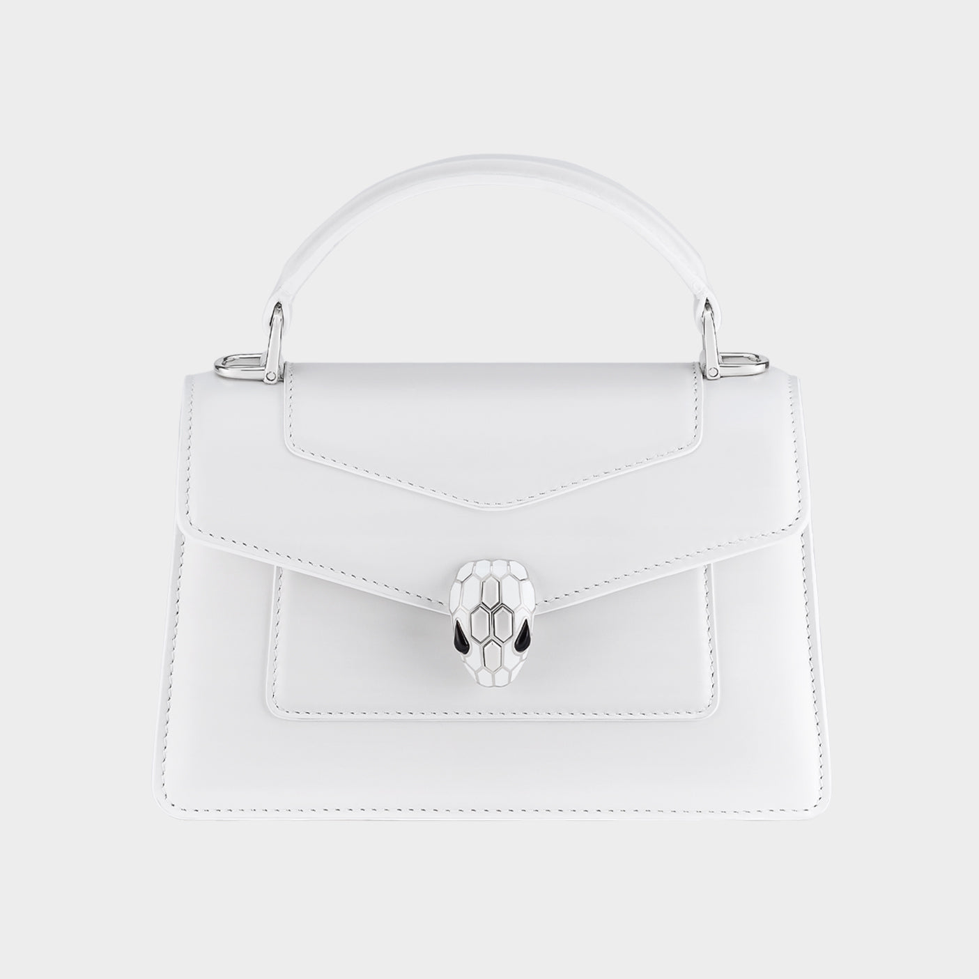 Bvlgari Women's Serpenti Forever Series Fashion Solid Color Mini Top Handle Bags Leather Bags #71971