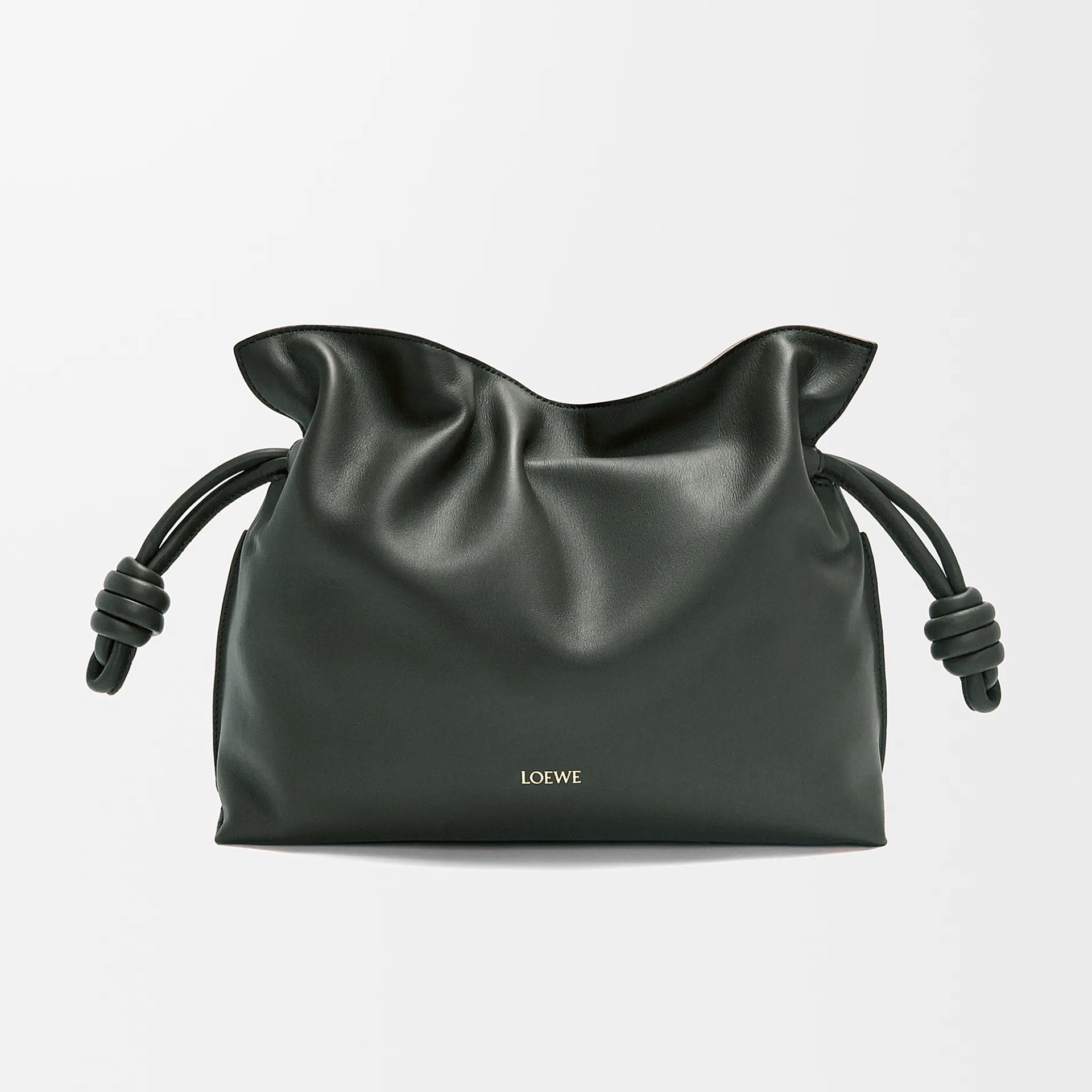 Loewe Women's Medium Nappa Calfskin Leather Flamenco Clutch Solid Color Shoulder Crossbody Bag Magnetic Clasp Closure Bag Bags 0010966075 #81348