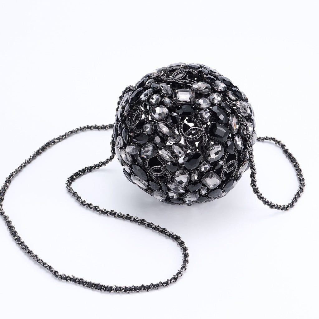 Chanel Women's Crystal Diamond Spherical Chain Single Shoulder Evening Bag Bags #77237