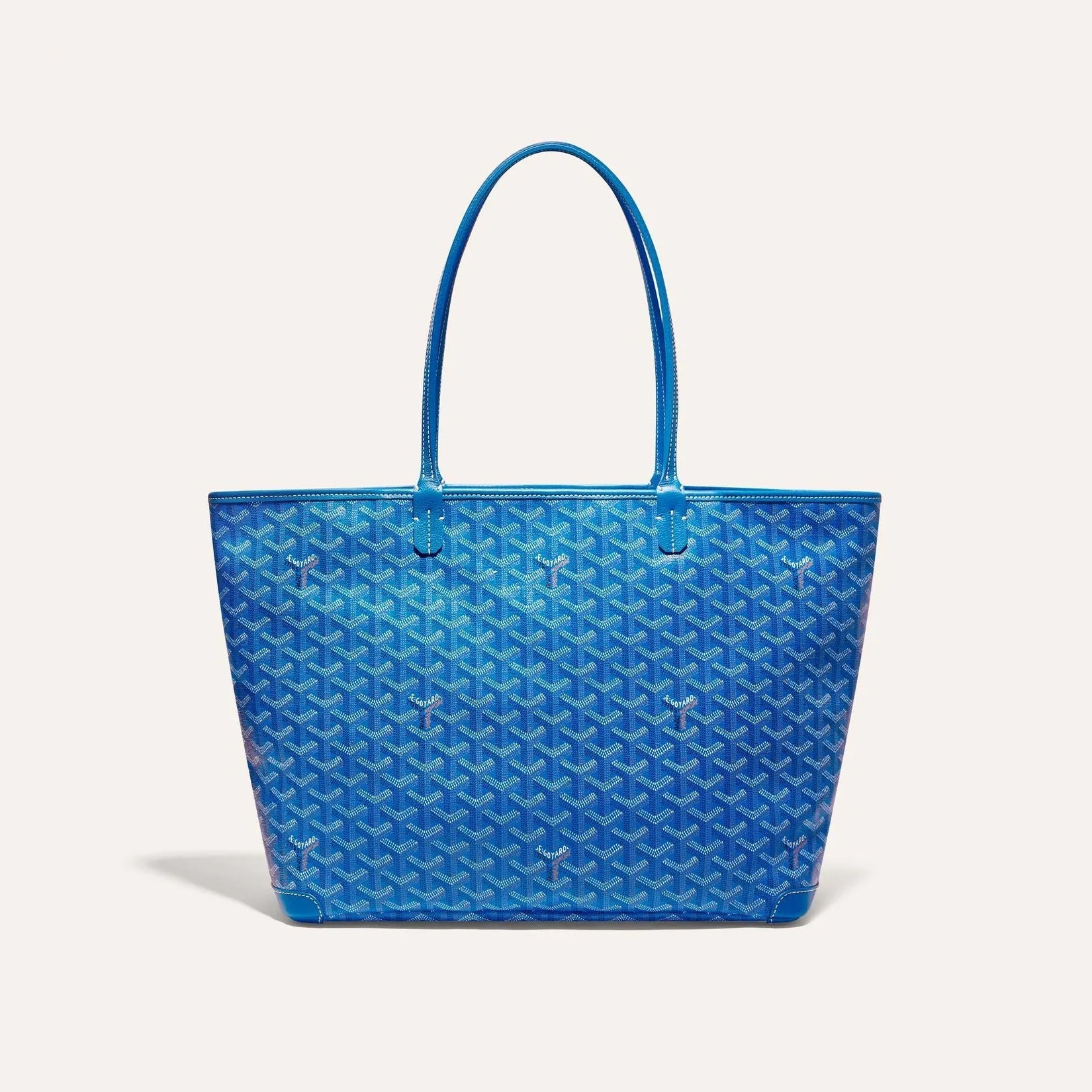 GOYARD Artois Men's Women's Y Word Old Flower Full Print Leather Shoulder Bag Zipper Closure Casual Tote Bags #77388