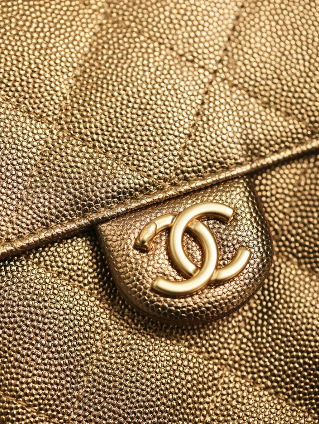 Chanel Women's Classic Double C Logo Solid Color Cowhide & Leather Tote Shoulder Bag Bags Metallic-colored Leather Tends To Fade Easily #77572