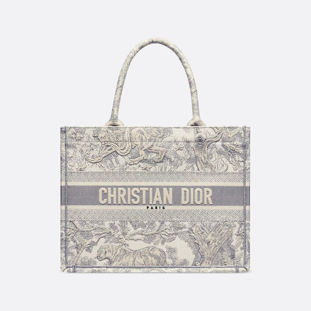 Dior Book Tote Women's Pattern Printed Embroidered Letter Printed Tweed Canvas Tote Bag Bags (please Contact Customer Service For Colour Selection Before Purchase) #76615