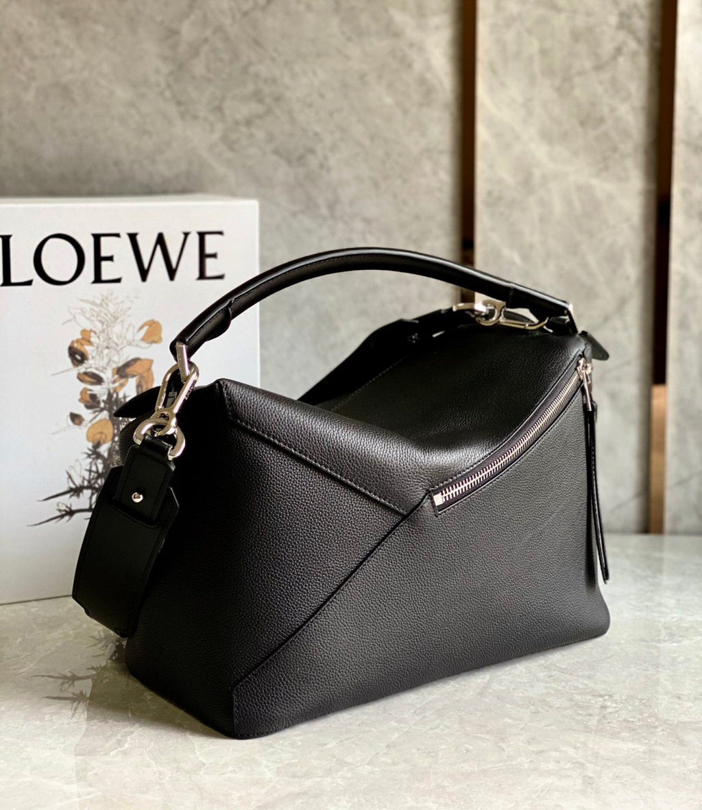 Loewe Classic Puzzle Cowhide Handbags Men Women Fashion Geometric Casual Temperament Commuter Crossbody Bag Bags #75373