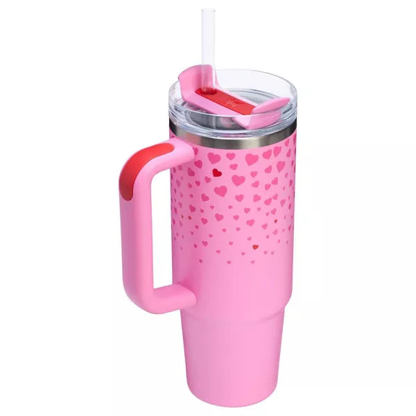 Stanley 30 oz Stainless Steel H2.0 Flowstate Quencher Tumbler - Valentine's Day