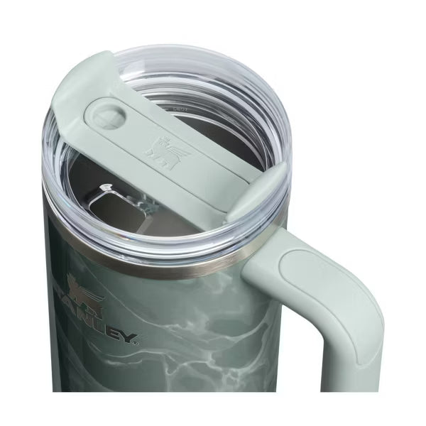 Stanley 30 oz Stainless Steel H2.0 Flowstate Quencher Tumbler Agate Calacatta