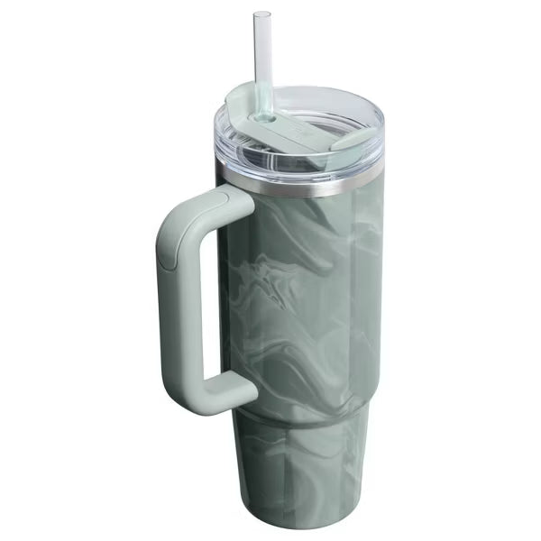 Stanley 30 oz Stainless Steel H2.0 Flowstate Quencher Tumbler Agate Calacatta
