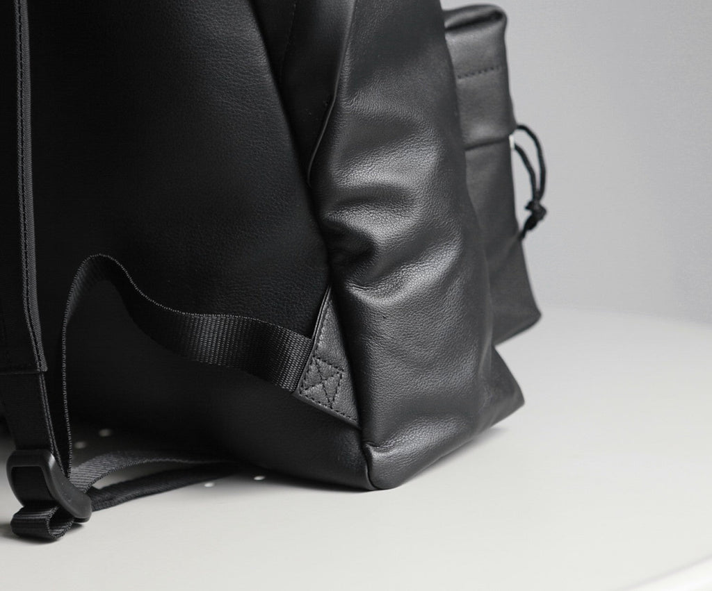 Balenciaga Explorer Men's Letter Print Black Grained Cowhide Leather Backpack Bag Bags #77713