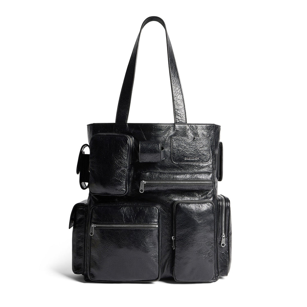 Balenciaga Men's Superbusy Tote Bag Sheepskin Oversized Solid Color Casual Handbag Bags 785296210C81000 #71975