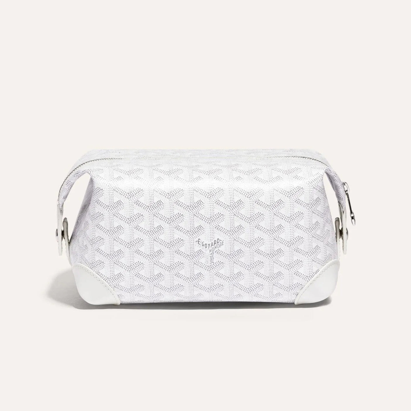 GOYARD Bowling 25 Men's and Women's Y-shaped Old-fashioned Full-print Zipper Leather Handbag Makeup Bag Bags #77132