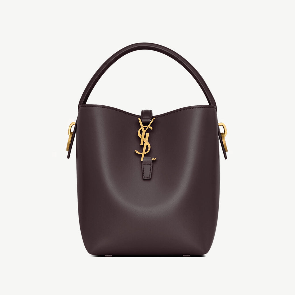 Saint Laurent Women's LE 37 Logo Hook Buckle mini Small Glossy Solid Color Bucket Bag Suede Leather Handbags Casual Bags 7490362R20W9207 #81334
