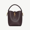 Saint Laurent Women's LE 37 Logo Hook Buckle mini Small Glossy Solid Color Bucket Bag Suede Leather Handbags Casual Bags 7490362R20W9207 #81334