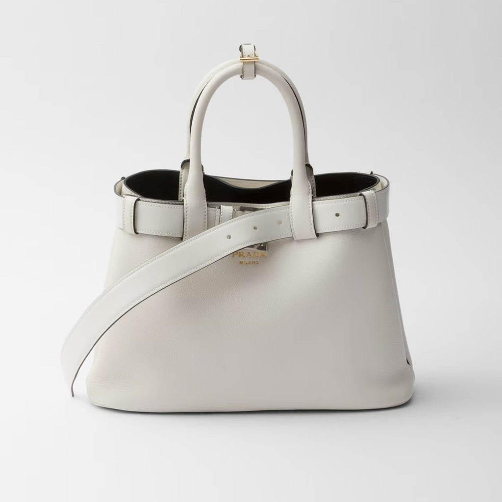 Prada Men's And Women's Buckle Leather Drawstring Handbag Large And Small Collection Fashion Trend Bag Bags 1BA434_2CY9_F03BH_V_OBO #76655