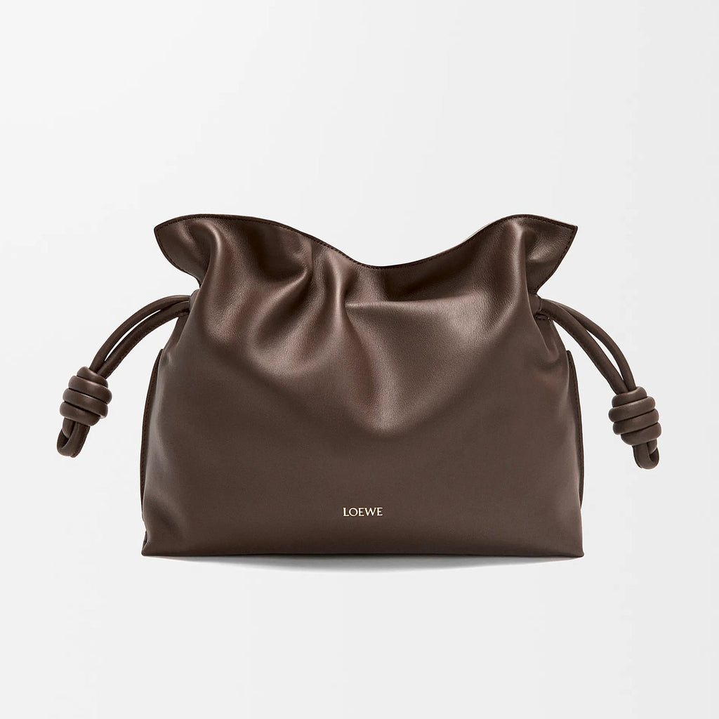 Loewe Women's Medium Nappa Calfskin Leather Flamenco Clutch Solid Color Shoulder Crossbody Bag Magnetic Clasp Closure Bag Bags 0010966075 #81348
