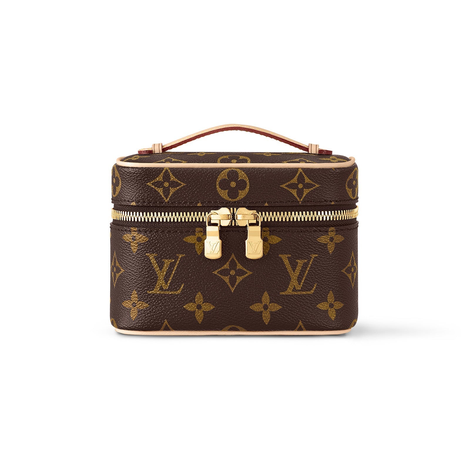 Louis Vuitton NICE NANO Women's Solid Color Classic Printed Leather Zipper Chain Makeup Bag Handbag Bags #77967