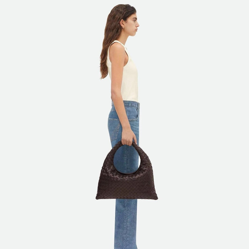 Bottega Veneta Small Multicolour Collection Intrecciato Braided Shoulder Bags Suede Glossy Genuine Leather 100% Genuine Leather Fashion Temperament Elegant Exquisite Bag 763966v3iv13268 #81128