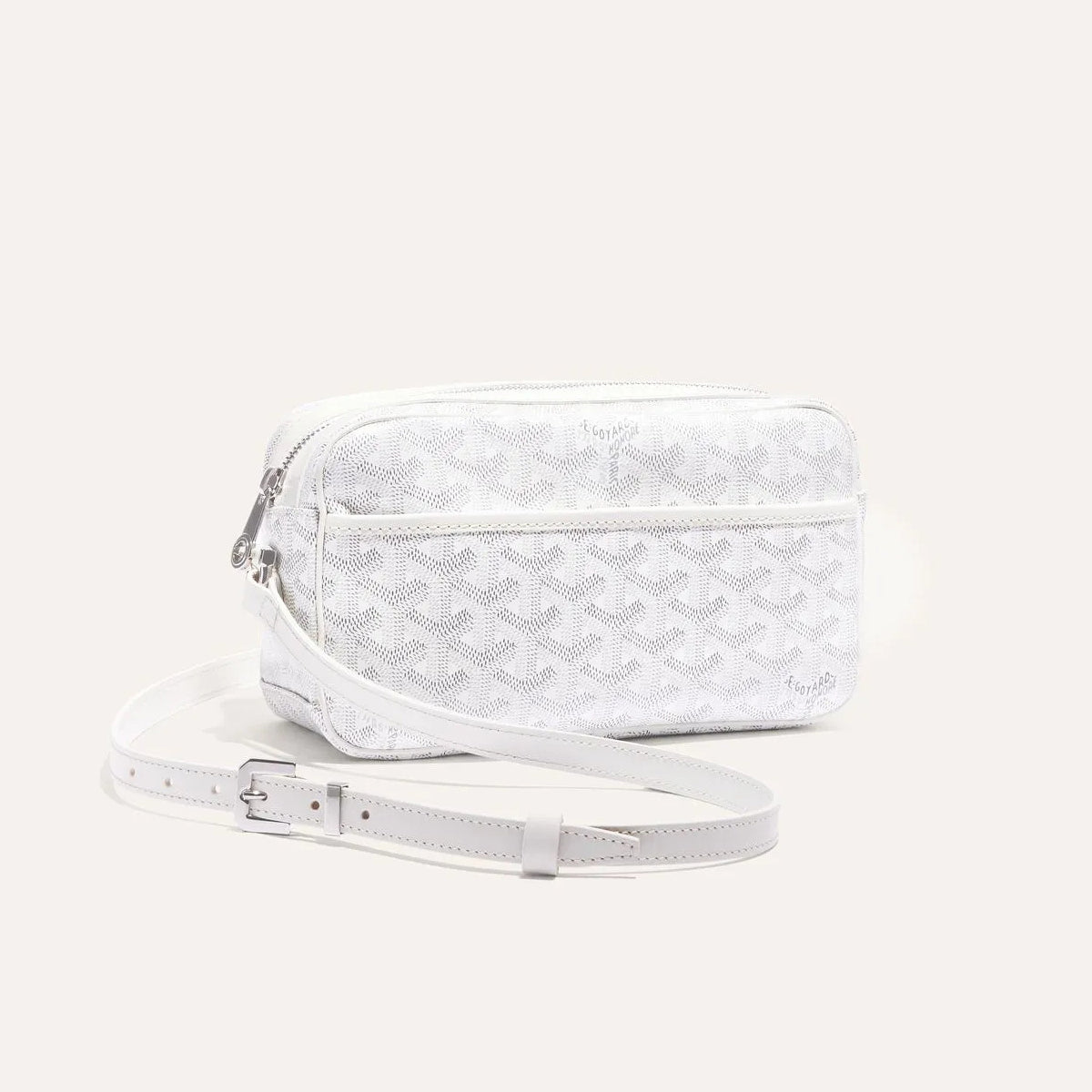 GOYARD Cap-vert Men's And Women's Old Flower Full Print Inside And Outside Compartments Canvas Patchwork Leather Messenger Bag Camera Bag Shoulder Crossbody Bags #76387
