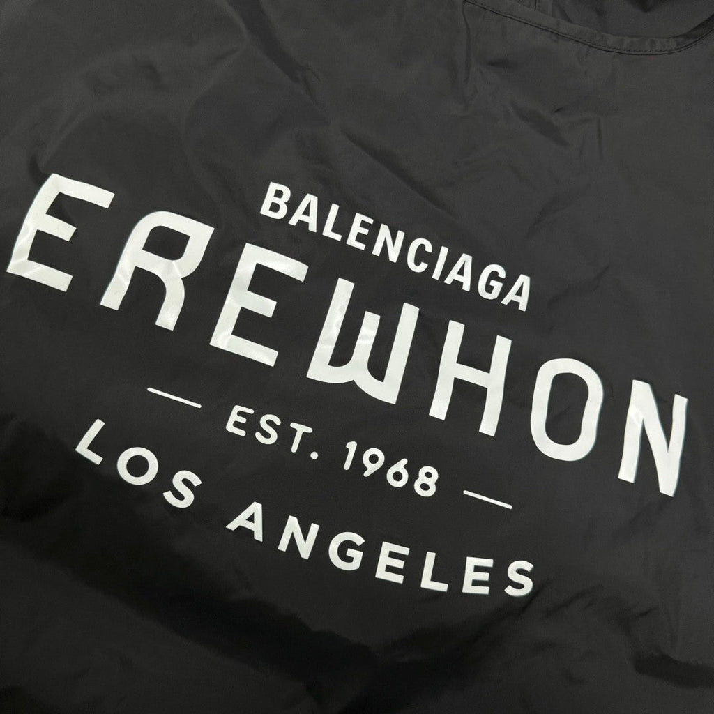 Balenciaga Men's Solid Color Letter Printed Nylon Shopper Handbag Tote Bag Bags #75822