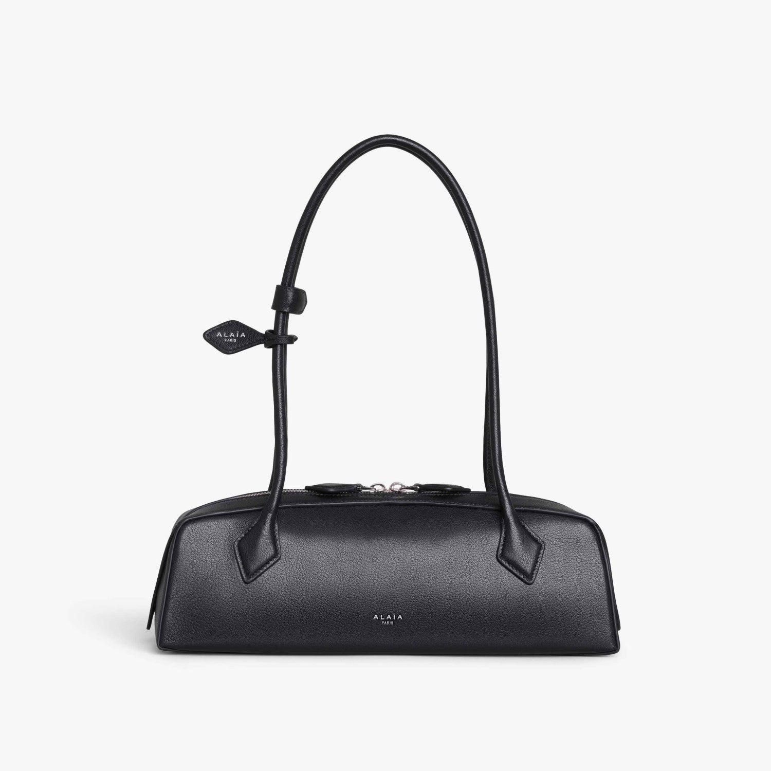 Alaia Le-Teckel Women's Goatskin Long Handle Handbag Solid Color Zipper Casual Shoulder Bag Bags #77835