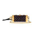 Louis Vuitton Vanity Case Women's Brown Detachable Adjustable Shoulder Strap Magnetic Buckle Closure Canvas Quilted Cowhide Cosmetic Case Shoulder Bag Bags #76839