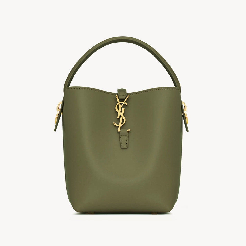 Saint Laurent Women's LE 37 Logo Hook Buckle mini Small Glossy Solid Color Bucket Bag Suede Leather Handbags Casual Bags 7490362R20W9207 #81334