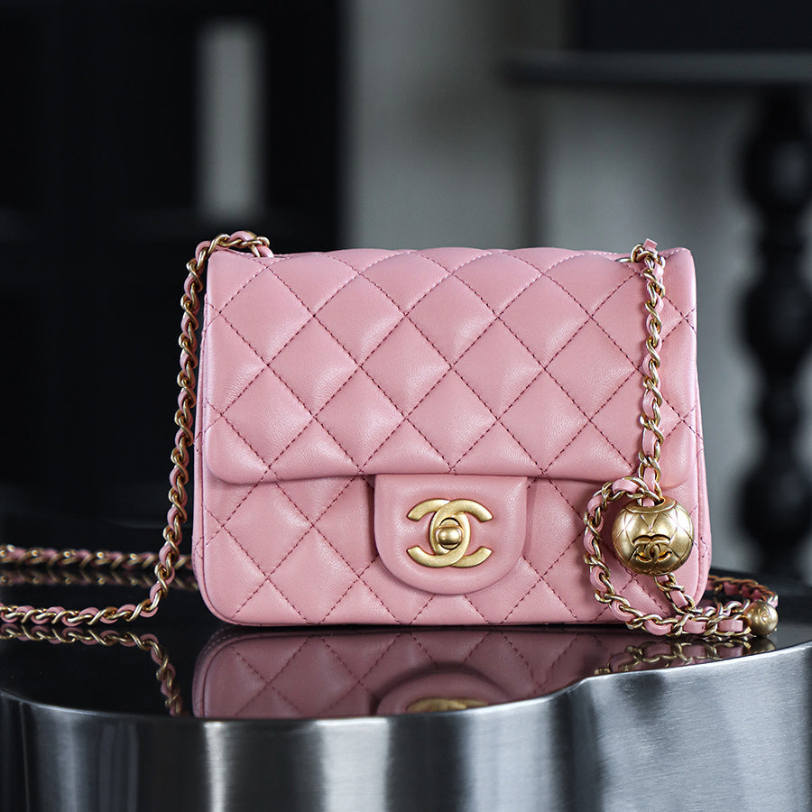 Chanel Flap Bag Small Golden Ball. Single Shoulder Messenger Bag Multicolor Double Size Leather Bags #77345